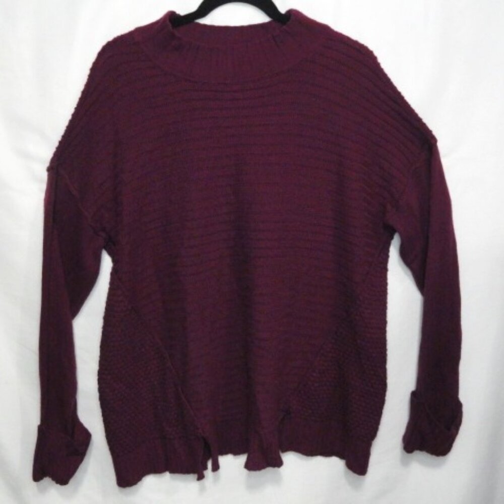 2 for $15 Size XL Dressbarn Textured Pattern Sweater Plum Purple Women's Size XL